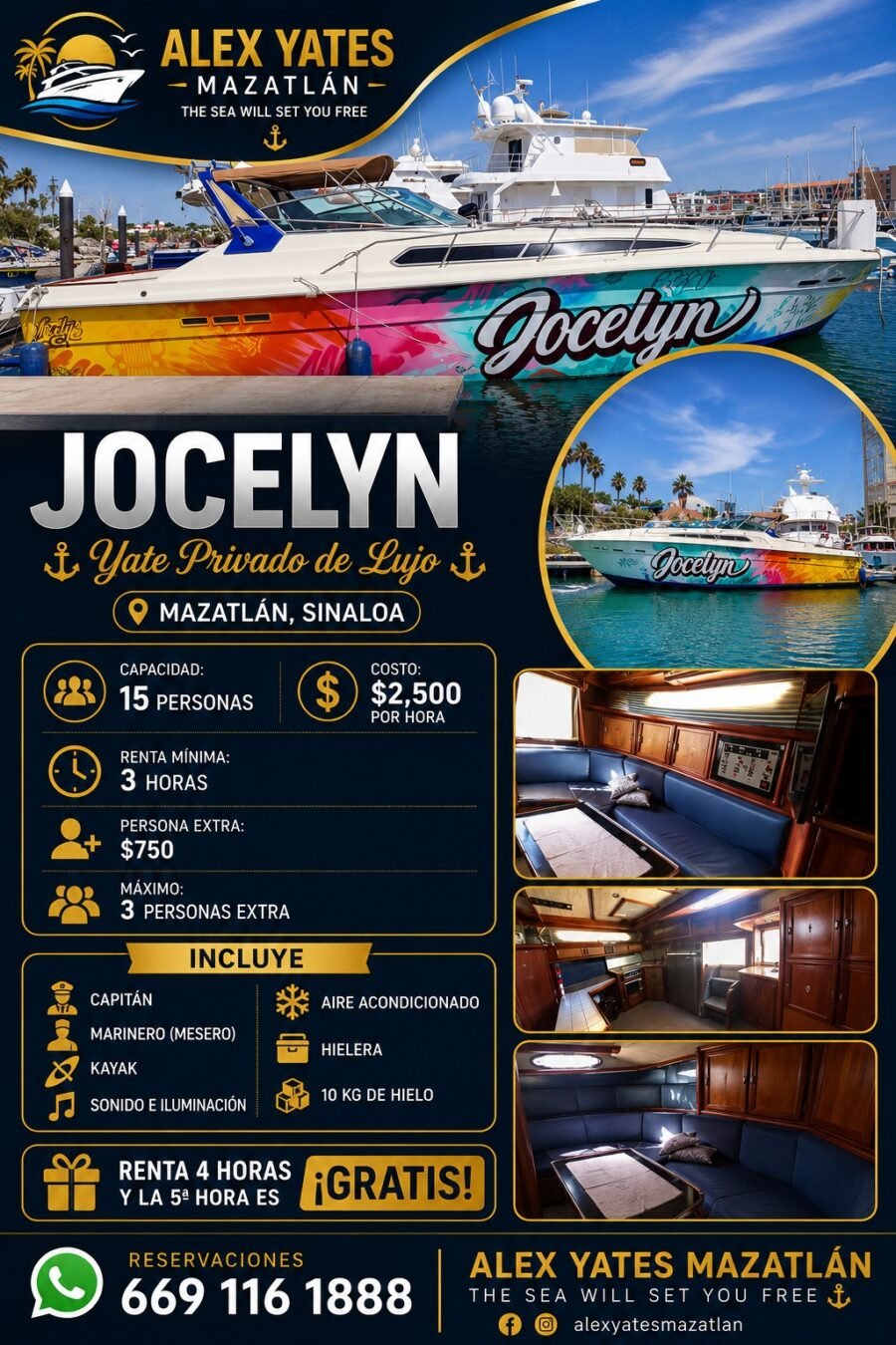 Yate Jocelyn | Hasta 18 personas