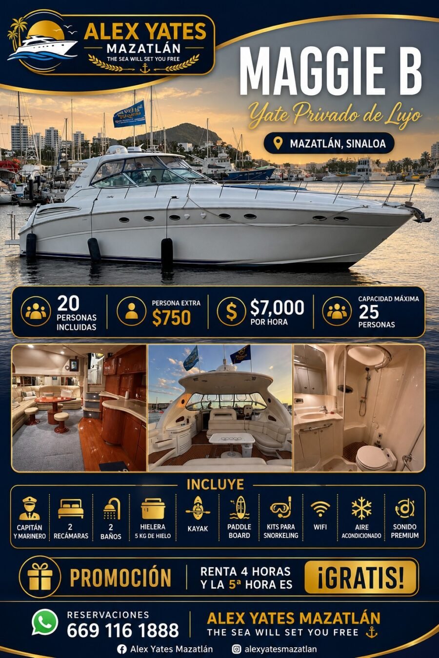 Yate Maggie B | Hasta 25 personas